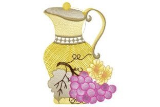Teapot Kitchen & Cooking Embroidery Design By Reading Pillows Designs