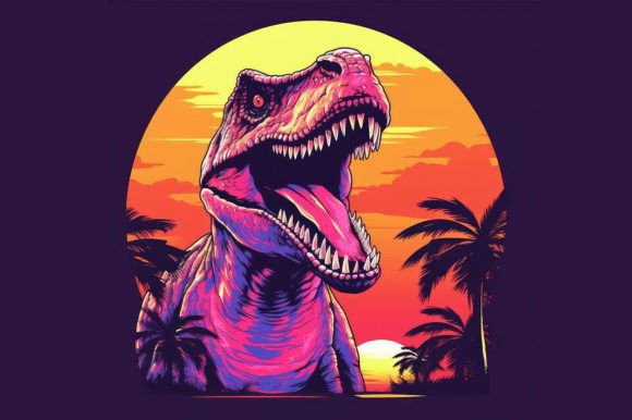 Dinosaur Afbeelding AI Illustraties Door Background Graphics illustration