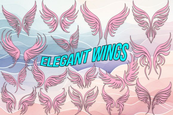 Elegant Wings Decorative Font By MOMAT THIRTYONE