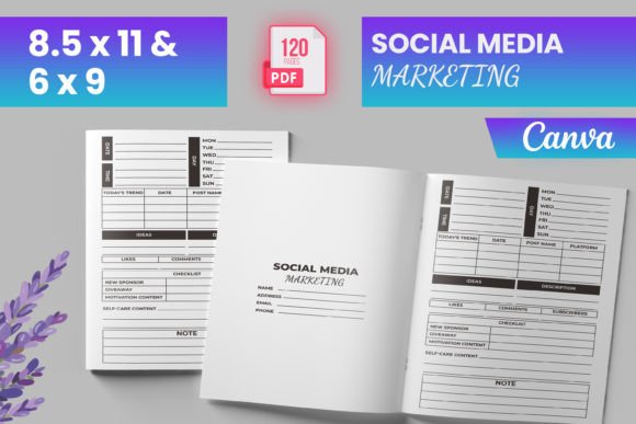 Social Media Marketing Canva (KDP) Graphic KDP Interiors By Boss Designer