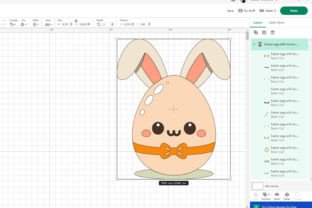 Easter Egg with Bunny Ears SVG, EPS,PNG. Illustration Illustrations Imprimables Par NadineStore 2