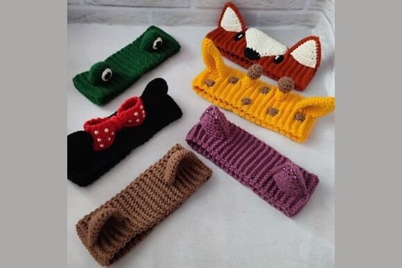 Crochet Pattern Headband, Kitty Ears Graphic Crochet Patterns By fabulousamigurumi