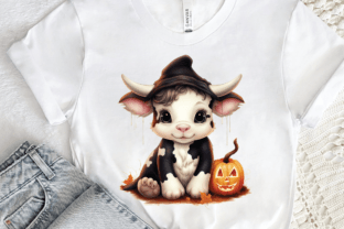 Cute Baby Cow for Halloween Clipart Png Graphic Illustrations By Regulrcrative 2
