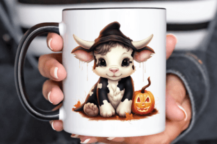Cute Baby Cow for Halloween Clipart Png Graphic Illustrations By Regulrcrative 3