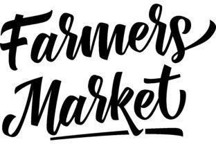 Farmers Market Lettering. Design Element Graphic Illustrations By pch.vector