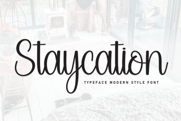 Staycation Script & Handwritten Font By andikastudio
