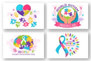 14 World Autism Awareness Day Grafica Illustrazioni Stampabili Di denayunecf 3