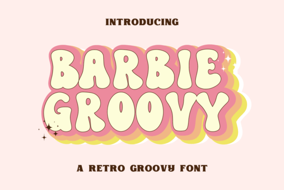 Barbie Groovy Display Font By Sakti Avellin