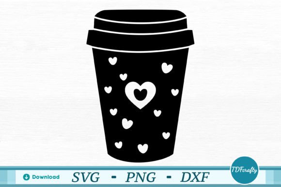 Coffee Cup Silhouette Graphic Illustrations By TDFcrafty