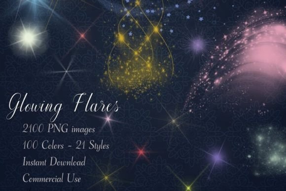Glowing Light Flare Overlay PNG Graphic Objects By ThingsbyLary