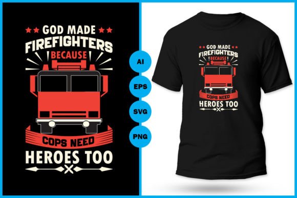 Heroes in Harmony Firefighter Quotes EPS Gráfico Designs de Camisetas Por Unique Source