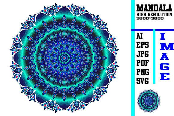 Mandala Vector Art-V2 Graphic AI Graphics By Bundle_GraphicEx