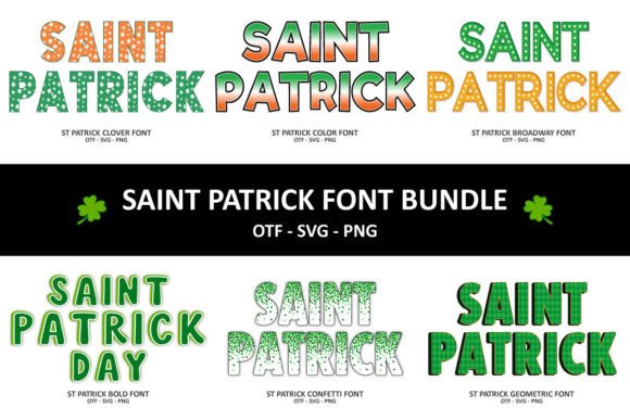 Saint Patrick Bundle Color Fonts Font By Font Craft Studio