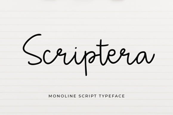 Scriptera Script & Handwritten Font By Abodaniel