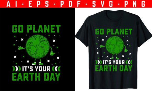Earth Day Awareness T-Shirt Design 2024 Afbeelding T-shirt Designs Door trendyhunt43