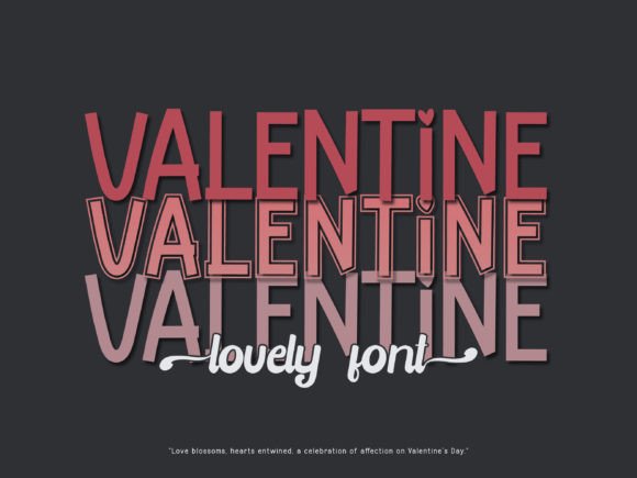Valentine Sans Serif Font By MaxArt
