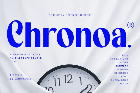 Chronoa Sans Serif Font By Rillatype