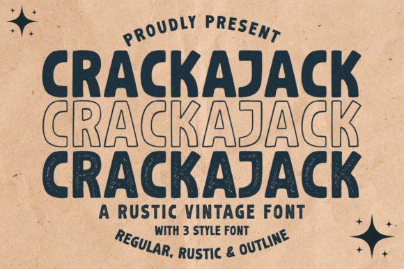 Crackajack Display Font By alpapranastudio