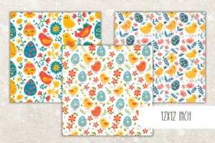 Easter Seamless Digital Paper Pack Graphic Patterns By Cheerful Apple Studio 4