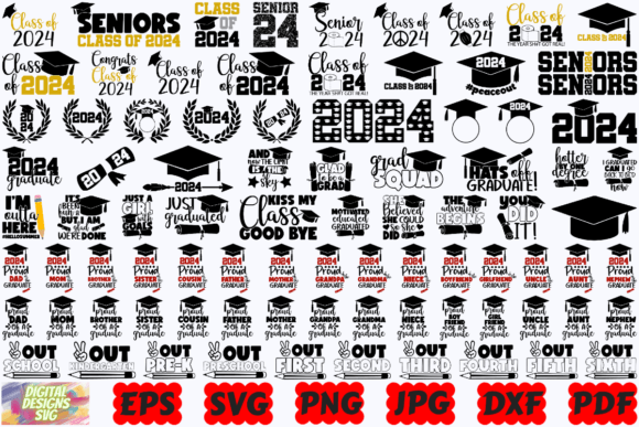 Graduation SVG | Graduation 2024 SVG Graphic Crafts By DigitalDesignsSVGBundle