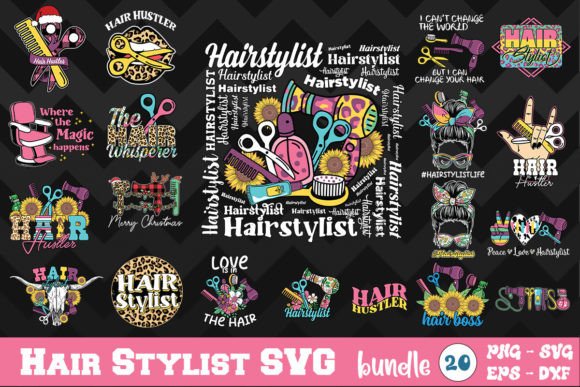 Hair Stylist SVG Bundle Graphic Crafts By Enistle