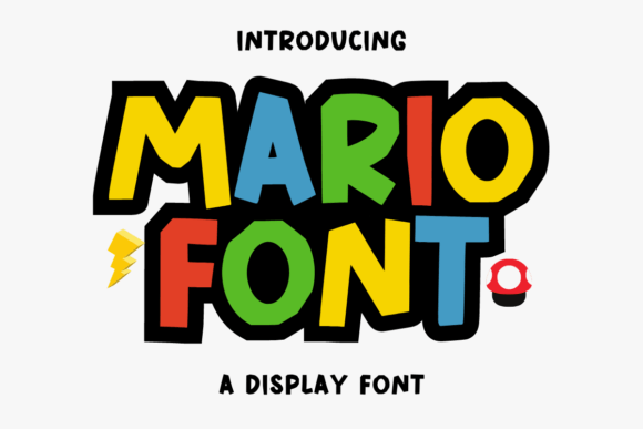 Mario Display Font By Sakti Avellin