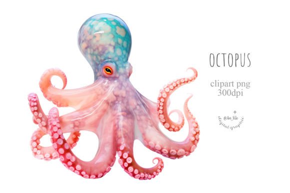 Octopus Graphic AI Transparent PNGs By Architekt_AT