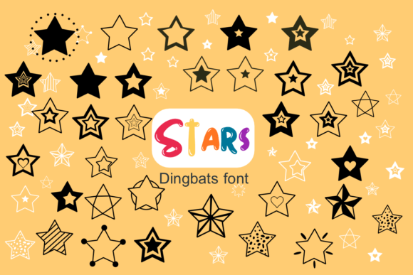 Stars Dingbats Font By Nun Sukhwan