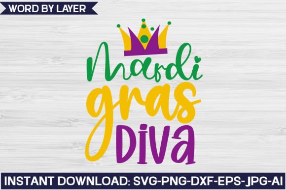 Mardi Gras Diva Svg Design Graphic Crafts By SvgHouse