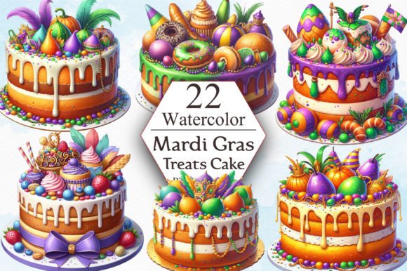 Mardi Gras Fat Tuesday Treats Clipart Graphic Illustrations By ArtStory