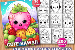200 Cute Kawaii Coloring Pages for Kids Graphic Coloring Pages & Books Kids By PLAY ZONE 1