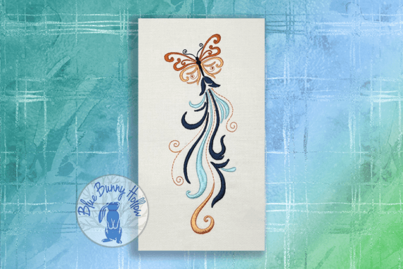 Butterfly Flight Bugs & Insects Embroidery Design By Blue Bunny Hollow