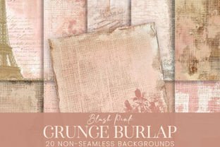 Grunge Burlap Pastel Pink Blush Texture Graphic Textures By Visual Gypsy 1