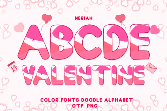 Neriah Color Fonts Font By daisy world