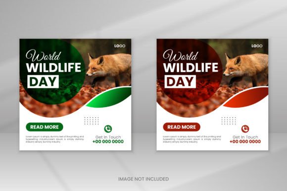 World Wildlife Day Social Media Post Graphic Social Media Templates By VMSIT