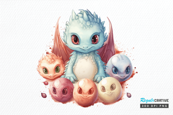 Baby Dragon Eggs Sublimation Clipart Png Graphic Illustrations By Regulrcrative