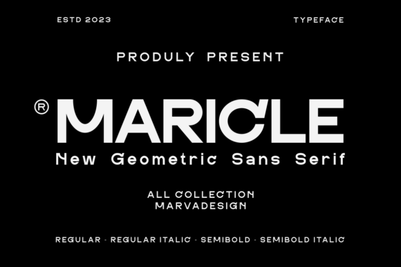 Maricle Sans Serif Font By Marvadesign