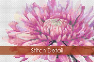 November Chrysanthemum Birth Flower Graphic Cross Stitch Patterns By Simone Balman Art 2