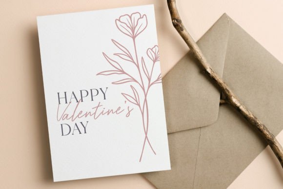 Happy Valentine's Day Card Printable Graphic Print Templates By RachelFredericksCreative