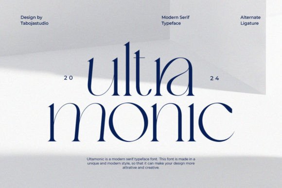 Ultra Monic Serif Font By Taboja Studio