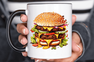 Watercolor Hamburgers Clipart Png Design Grafica Illustrazioni Stampabili Di Regulrcrative 2