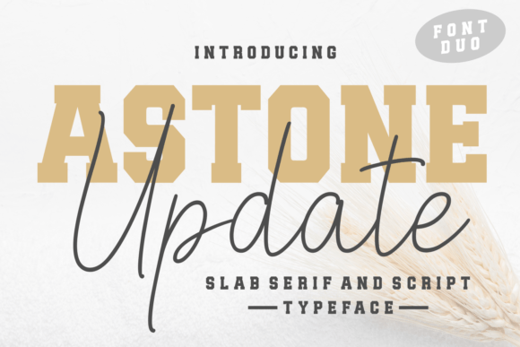 Astone Update Slab-Serif-Schriftarten Schriftart Von Andrian Dehasta