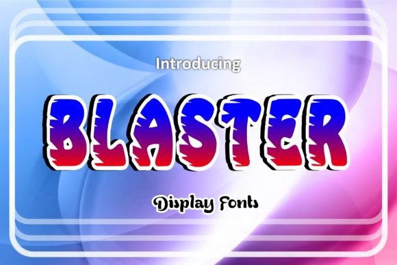 Blaster Display Font By anamalmusyaffaCreative