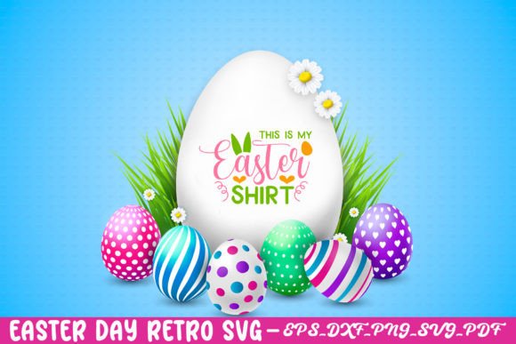 Easter Day Black & Retro SVG Design Gráfico Artesanato Por Best T-Shirt Bundles