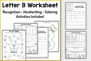 Letter B Worksheets for Preschool Kids Graphic PreK By TheStudyKits 1