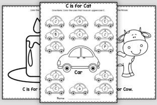 Letter C Worksheets: PreK & Kindergarten Graphic PreK By TheStudyKits 2