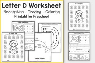 Letter D Worksheets for PreK & K Graphic PreK By TheStudyKits 1