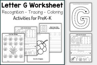 Letter G Worksheets for Preschool & K Graphic PreK By TheStudyKits 1