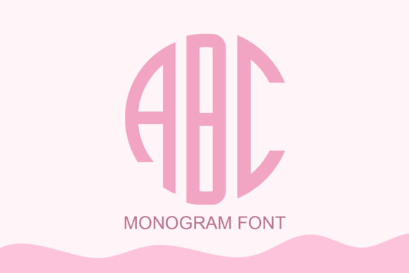 Monogram Display Fonts Font Door Letterayu