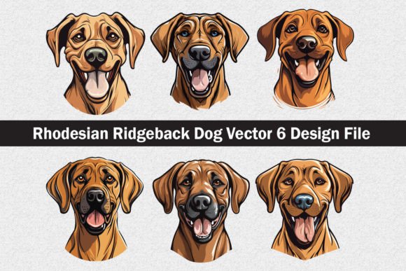Rhodesian Ridgeback Dog SVG Gráfico Plantillas Gráficas Por Jennadesignsstore